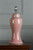 Laura Ashley Regina Pink Blush and Polished Chrome Base Only Large Table Lamp