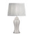 Laura Ashley Regina Pale Slate Grey and Polished Chrome Base Only Small Table Lamp