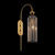 Maytoni Antic Cognac Glass with Brushed Brass Wall Light