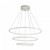 Maytoni Nola White with Opal Diffuser Circular Triple Ringed Pendant Light