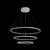 Maytoni Nola White with Opal Diffuser Circular Triple Ringed Pendant Light