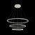 Maytoni Nola White with Opal Diffuser Circular Triple Ringed Pendant Light