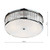 Aramis 3 Light Glass Flush Ceiling Light