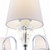 Maytoni Florero 9 Light Chrome and Glass with White Fabric Shades Pendant Light