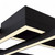 Maytoni Line Black with Opal Diffuser LED Flush Ceiling Light