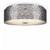 Maytoni Ripple 5 Light Chrome with Textured Glass Diffuser Flush Ceiling Light