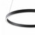 Maytoni Rim Black with Opal Diffuser 600mm Circular Ringed Pendant Light