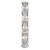 Maytoni Puntes 8 Light Chrome and Crystal Floor Lamp