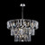 Maytoni Puntes 18 Light Chrome and Crystal Pendant Light