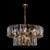 Maytoni Puntes 12 Light Gold and Crystal Pendant Light