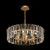 Maytoni Puntes 6 Light Gold and Crystal Pendant Light