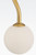 Maytoni Uva 3 Light Gold with Opal Glass Pendant Light