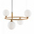 Maytoni Ring 4 Light Brass with Opal Glass Pendant Light