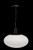 Maytoni Perlas Black with White Opal Glass Oval Pendant Light