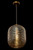 Maytoni Dunas Brass with Amber Glass Oblong Pendant Light