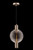 Maytoni Rueca Nickel with Clear Ribbed Glass Pendant Light