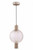 Maytoni Rueca Nickel with Clear Ribbed Glass Pendant Light