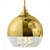 Maytoni Fermi 5 Light Gold with Gold and Transparent Glass Cluster Pendant