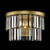 Maytoni Revero Brass with Clear Crystal Wall Light