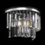 Maytoni Revero Chrome with Clear Crystal Wall Light