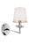 Maytoni Beira Nickel with Clear Crystal and White Shades Wall Light