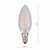 Dar Lighting 4w E14 2700K Warm White Frosted LED Candle Bulb