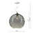 Aulax Silver Smoked Glass With Dimple Effect Pendant Light