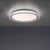 Leuchten Direkt Kari Black with Opal and Plastic Crystal Circular 400mm LED Flush Ceiling Light