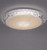 Leuchten Direkt Lucca Opal and Clear Crystal Effect 400mm Circular LED Flush Ceiling Light