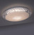 Leuchten Direkt Lucca Opal and Clear Crystal Effect 510mm Circular LED Flush Ceiling Light