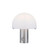 Leuchten Direkt Dipper Satin Silver with Opal Glass Dimmable Table Lamp