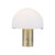 Leuchten Direkt Dipper Matt Brass with Opal Glass Dimmable Table Lamp