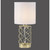 Leuchten Direkt Deva Gold With White Shade Table Lamp