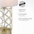 Leuchten Direkt Deva Gold With White Shade Table Lamp