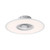Leuchten Direkt Flat-Air White with Opal Diffuser and Fan Circular Flush Ceiling Light