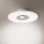Leuchten Direkt Flat-Air White with Opal Diffuser and Fan Circular Flush Ceiling Light