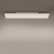 Leuchten Direkt Edging 2 Light White with Opal Diffuser Linear Flush Ceiling Light