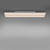 Leuchten Direkt Edging 2 Light White with Opal Diffuser Linear Flush Ceiling Light