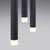 Leuchten Direkt Bruno 3 Light Black Bar Pendant Light