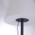 Leuchten Direkt Holly Black with Opal Polycarbonate Tapered Rechargable Portable Floor Lamp