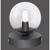 Paul Neuhaus Widow Black with Smoked Glass Table Lamp