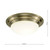 Barclay Antique Brass IP44 Small Flush Ceiling Light