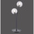 Paul Neuhaus Widow 2 Light Black with Smoked Glass Table Lamp