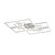 Paul Neuhaus Q-Inigo Satin Chrome 8 Light Ceiling Light