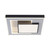 Paul Neuhaus Q-Alta Black Square Ceiling Light