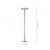 Paul Neuhaus Q-Vito 3 Light Aluminium Floor Lamp