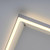 Paul Neuhaus Q-Kaan Brushed Steel Smart Square LED Flush Ceiling Light