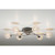 Paul Neuhaus Womble 6 Light Satin Steel with Wire Mesh Shade Semi Flush Ceiling Light Paul Neuhaus Womble 6 Light Satin Steel with Wire Mesh Shade Semi Flush Ceiling Light