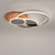 Paul Neuhaus Palma Natural Wood Circular Flush Ceiling Light