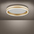 Paul Neuhaus Q-Vito Matt Brass 40cm Ringed Smart LED Flush Ceiling Light